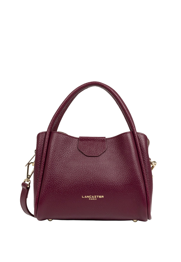 Lancaster Sac à main Aimantée S Ida Double Bordeaux - In - Champagne