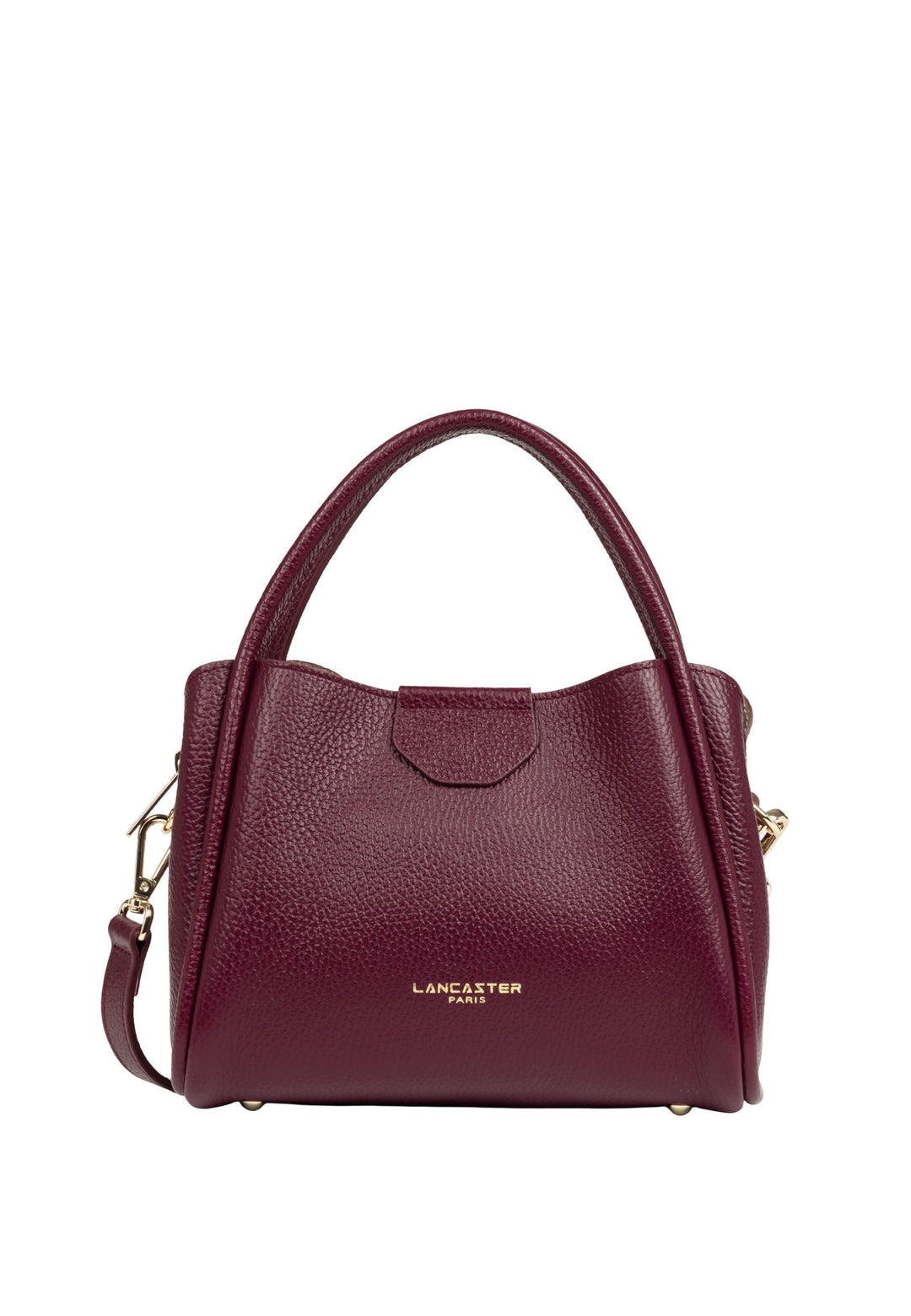 Lancaster Sac à main Aimantée S Ida Double Bordeaux - In - Champagne