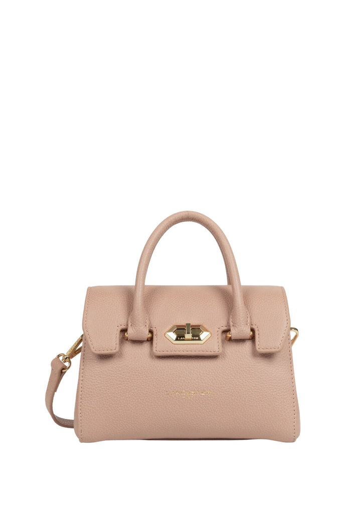 Lancaster Sac à main A rabat avec fermoir Mini Milano Cosmos 547-79 Nude