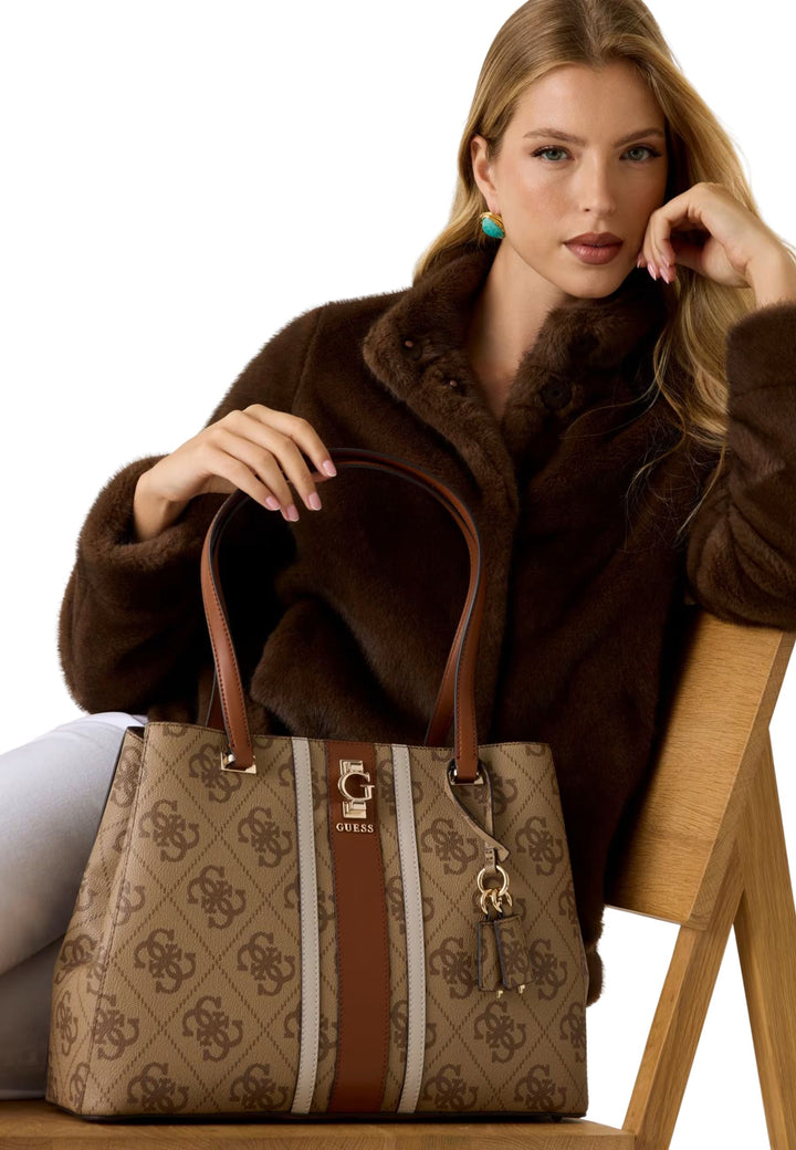 Guess Cabas / Shopping Handbag Latte Logo SO783823