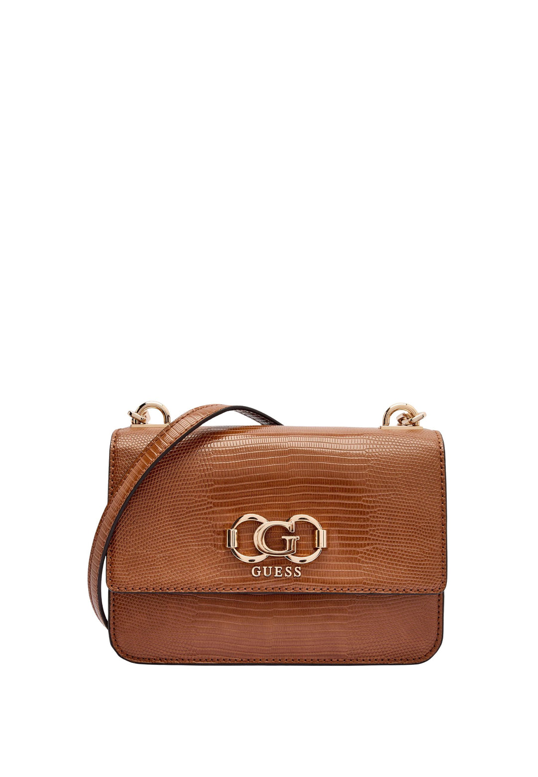 Guess Umhängentasch Anadela 3 Comp Satch Cognac KG962420