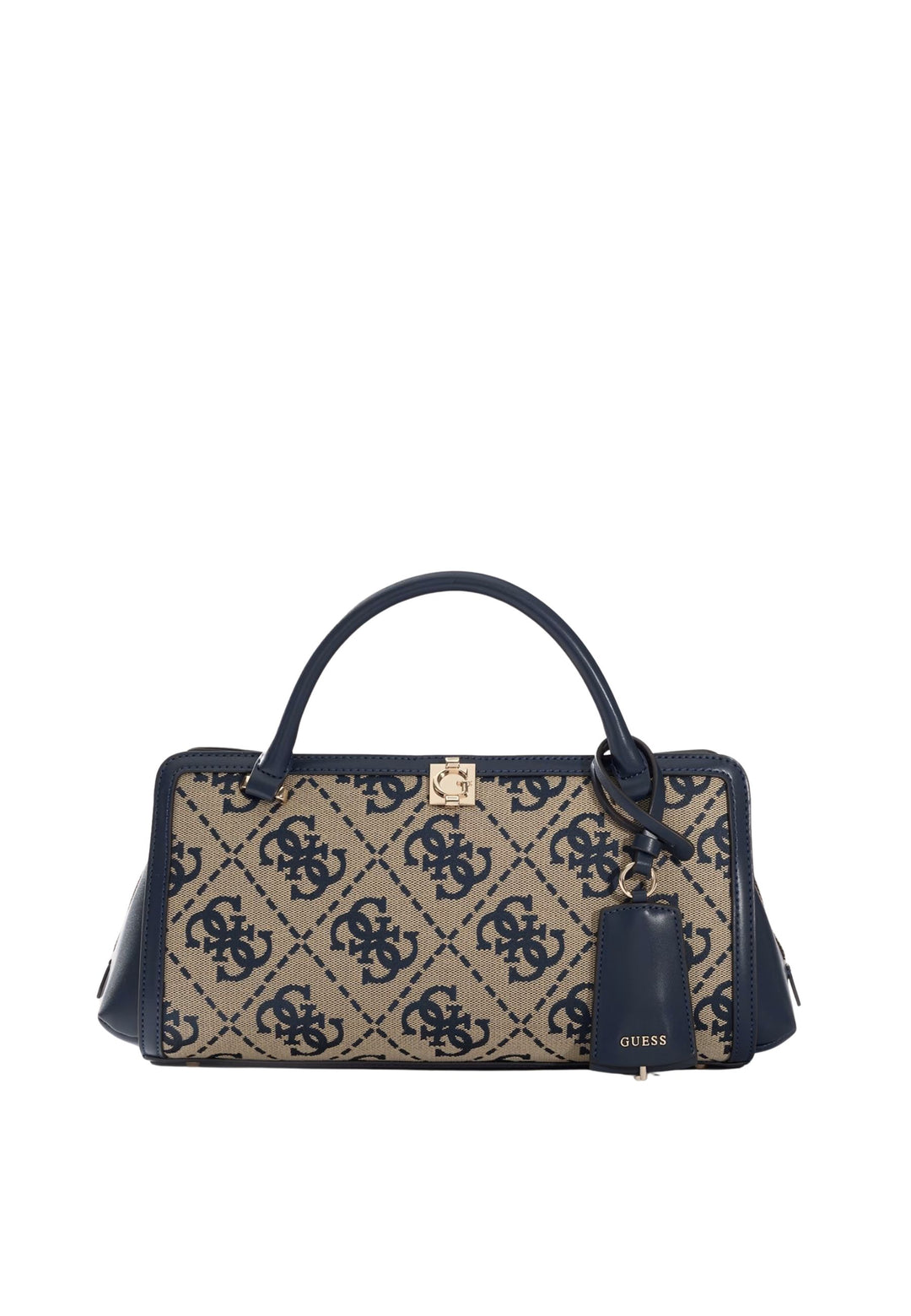 Guess Sac à Main Audrey Petit Monogramme Navy Logo