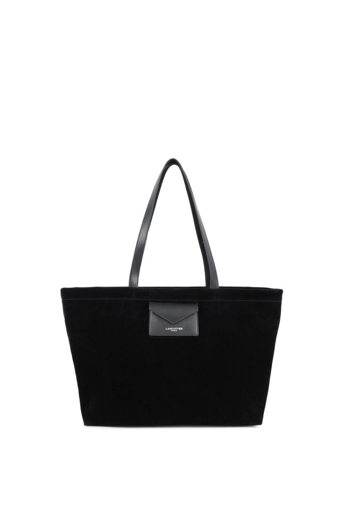 Lancaster Tote bag shoulder Zip L Suede KBA 518-063 Black
