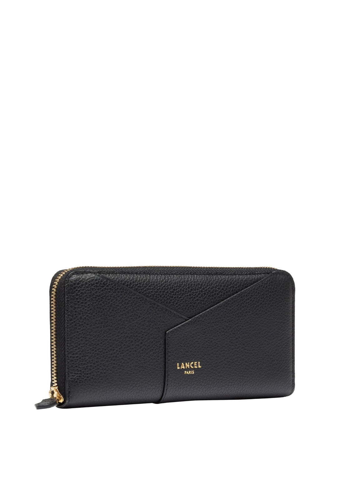 Lancel Enveloppe Portefeuille Long Zippé Cuir Noir