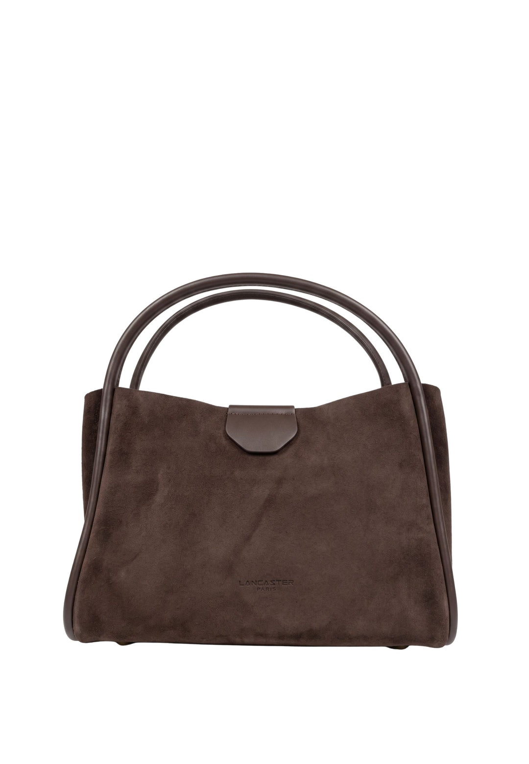 Lancaster Sac à main Aimantée M Suède Ida Marron