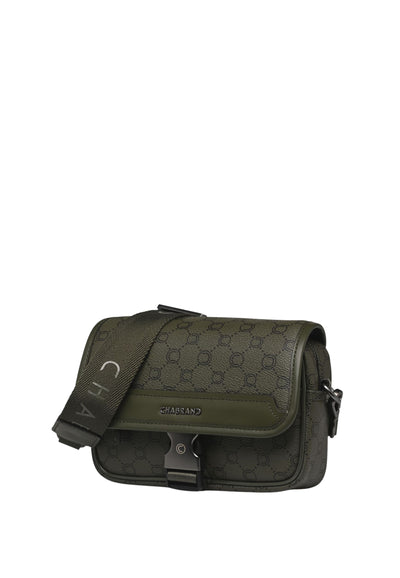 Mini-väska Chabrand Belagd Canvas Läder 85056470 - Oliv