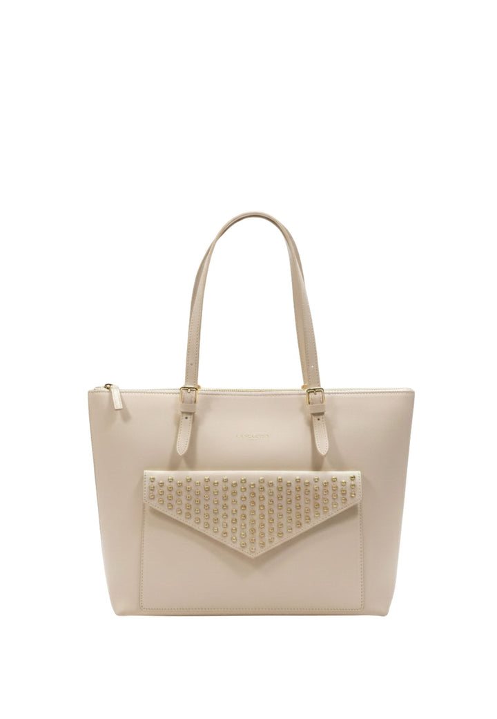 Bolso Cabas Studded Lancaster 528-24 Marfil