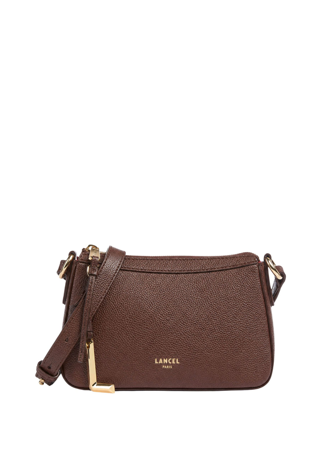 Lancel Faubourg Mini Crossbody Bag Zippered Coconut
