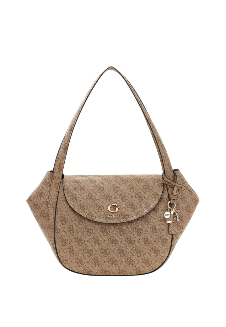 Guess Sac à Rabat Coleen Monogramme Latte Logo