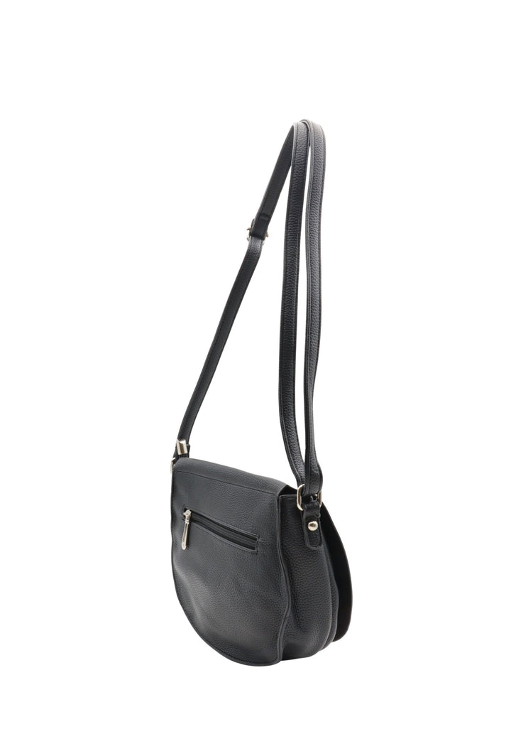 Mala tiracolo com aba F7533 Flora & Co Preto