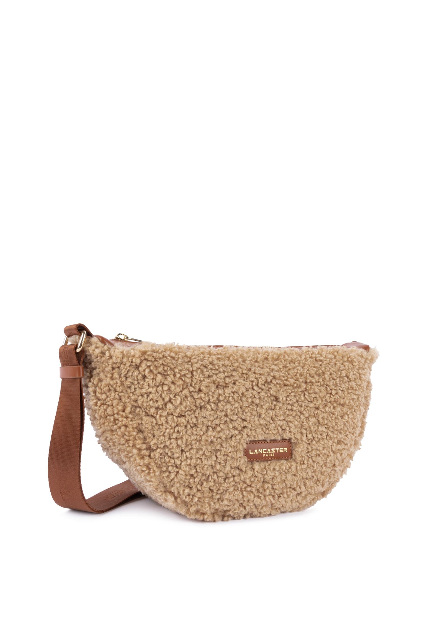 Lancaster Sac banane Zippé Moumoute 518-054 Cognac