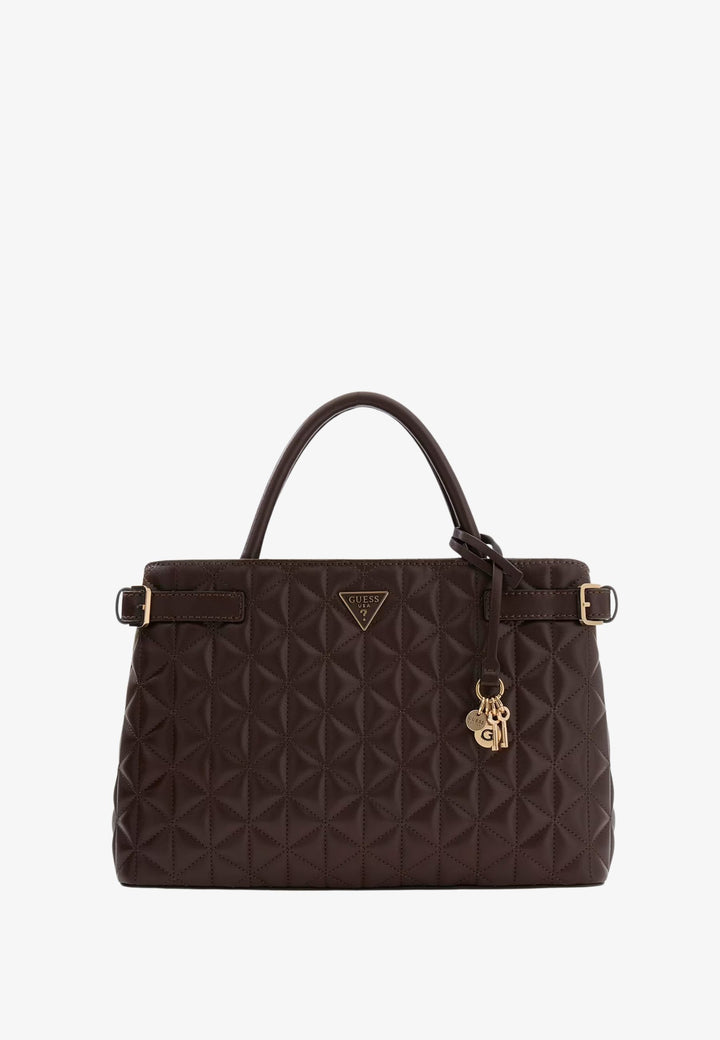 Borse a mano trapuntate Paisleigh Espresso Guess QG988306