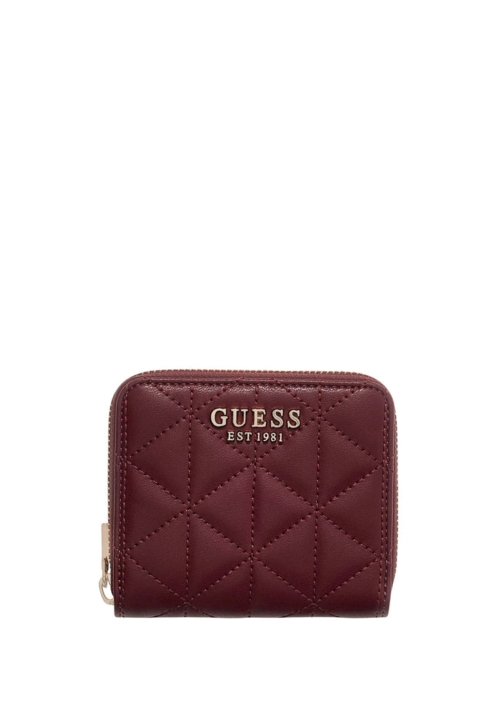 Guess Quilted Wallet / Purse Paisleigh Burgundy QG9883137
