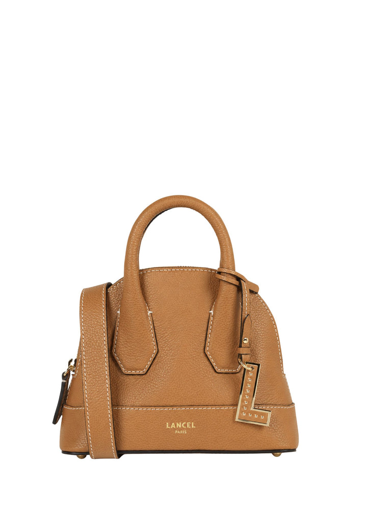 Lancel Belleville Mini torebka Bugatti Skóra Camel