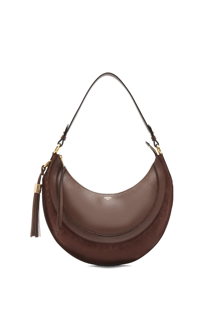 Lancel Sac Hobo Zippé M Cuir Noix De Coco