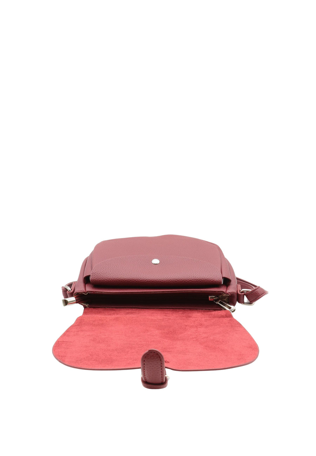 Mala tiracolo com aba F7533 Flora & Co Bordeaux