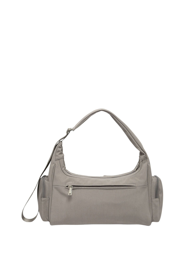 Lancaster Umhängetasche Zippé Basic Pocket 510-92 Dunkler Kiesel