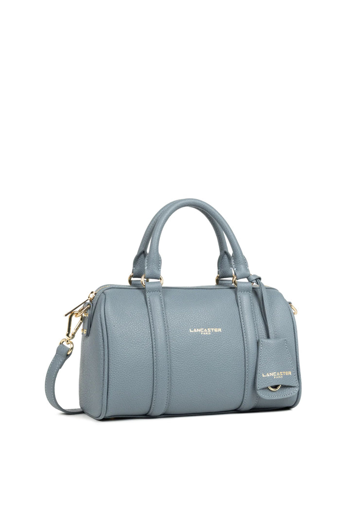 Lancaster Borsa a cilindro con zip M Milano Ana 547-102 Blu Argilla