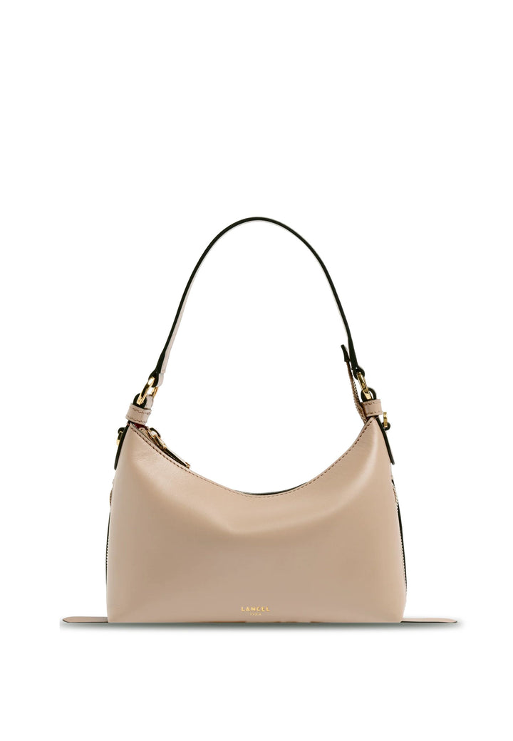 Lancel Origami Sac Baby Hobo Zippé Cuir Galet