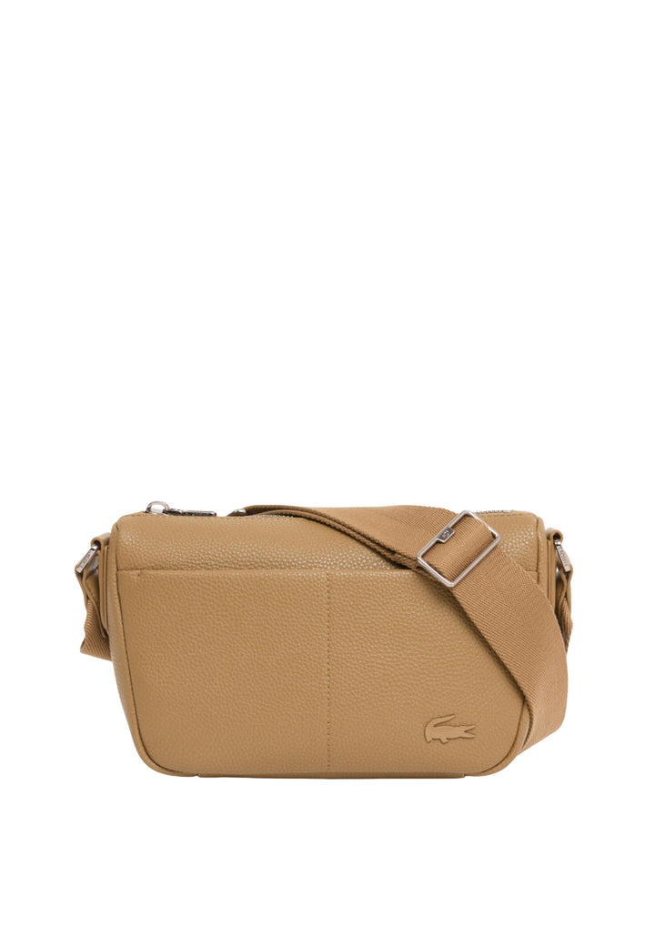 Lacoste Sacoche Magnus Marron Cookie Cuir