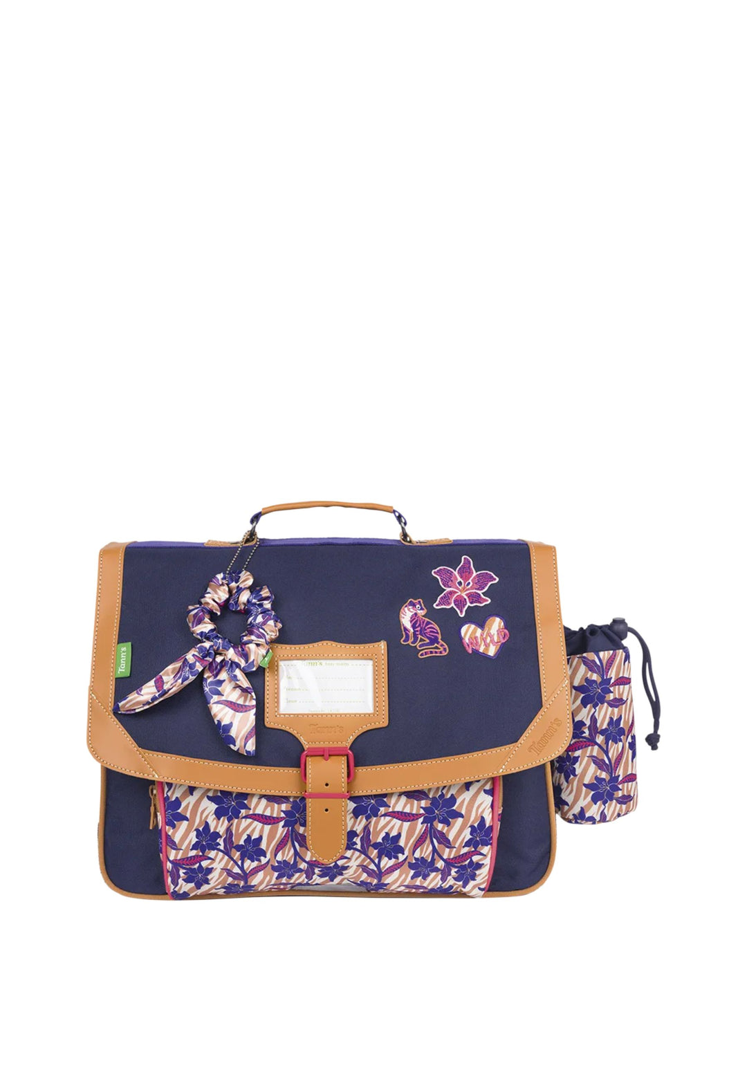 Tann's Cartable Maïna Violet 38cm poche gourde