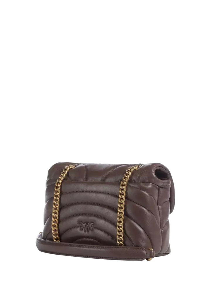 Pinko Väska Love Puff Mini Cl Fårskinn Nappa Brun A1EXL74Q