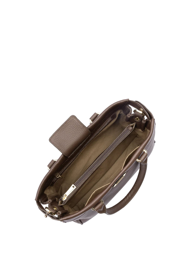 Lancaster Torba na ramię z zapięciem Mademoiselle ROMY 572-107 Brązowa