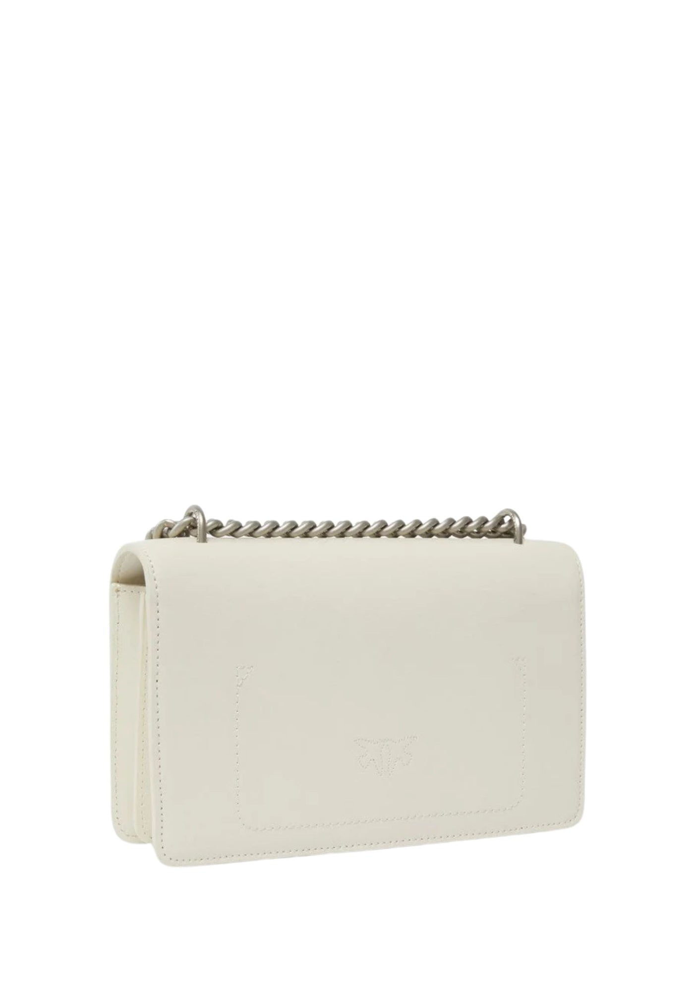 Pinko Mala Love One Mini Dc Vitello Seta Branco A0F1Z14O