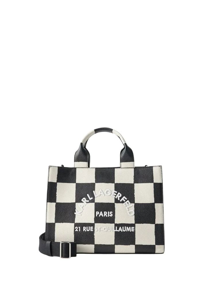 Karl Lagerfeld Cabas Carré Damier Noir & Blanc