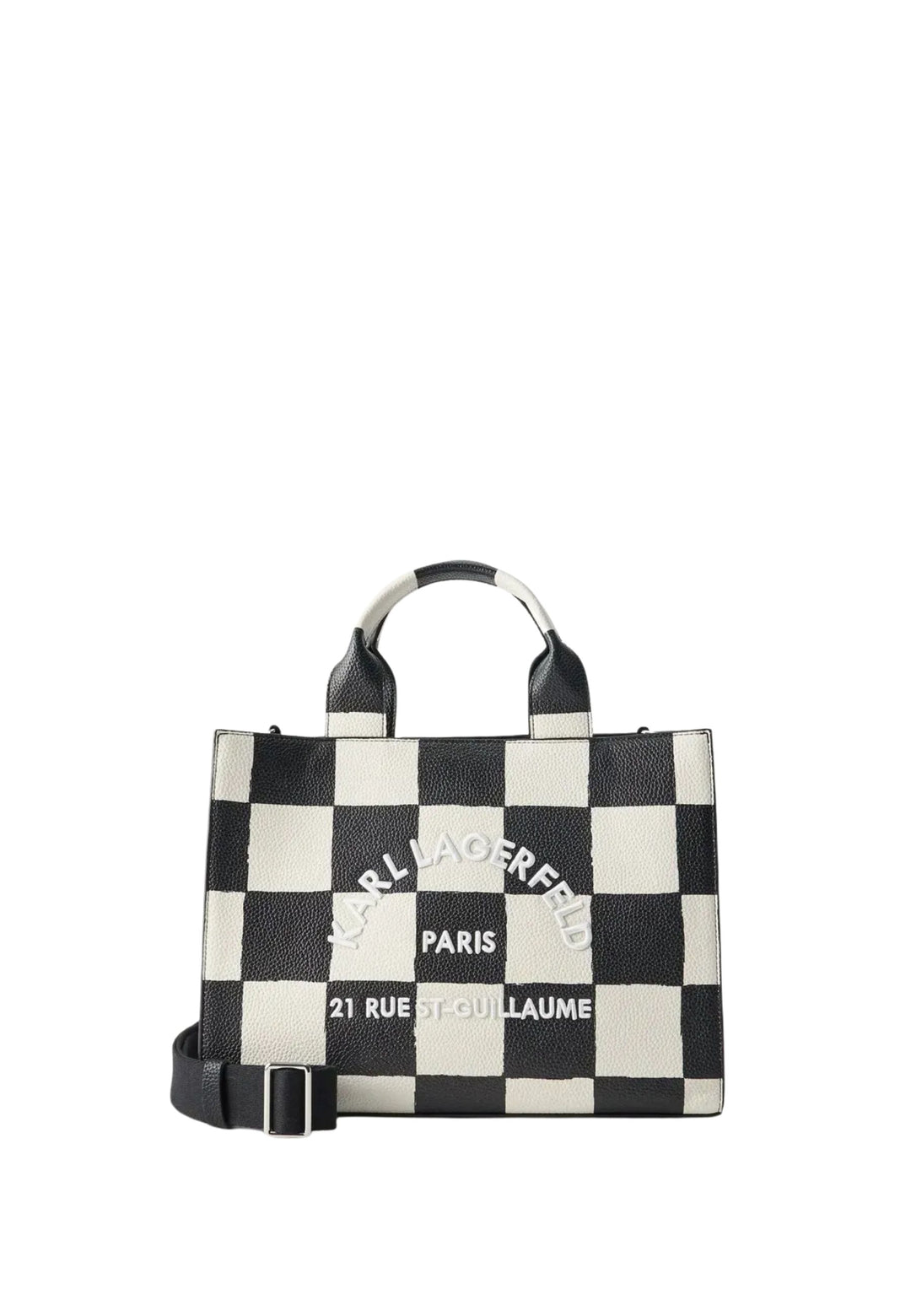 Karl Lagerfeld Cabas Carré Damier Noir & Blanc