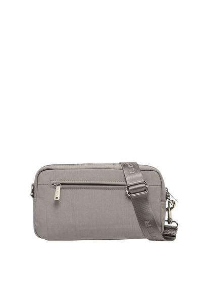 Lancaster Schoudertas met rits Basic Pocket 510-91 Donker Kiezel