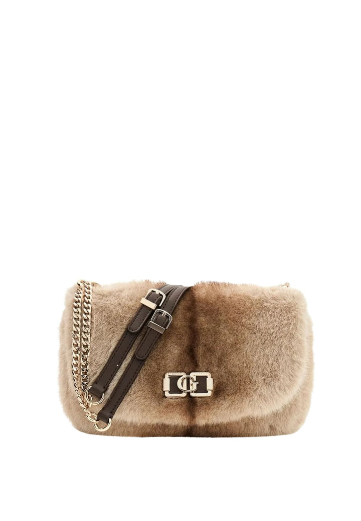 Guess Torba Na Ramię Bramina Top Zip Shou Espresso Multi FG967421