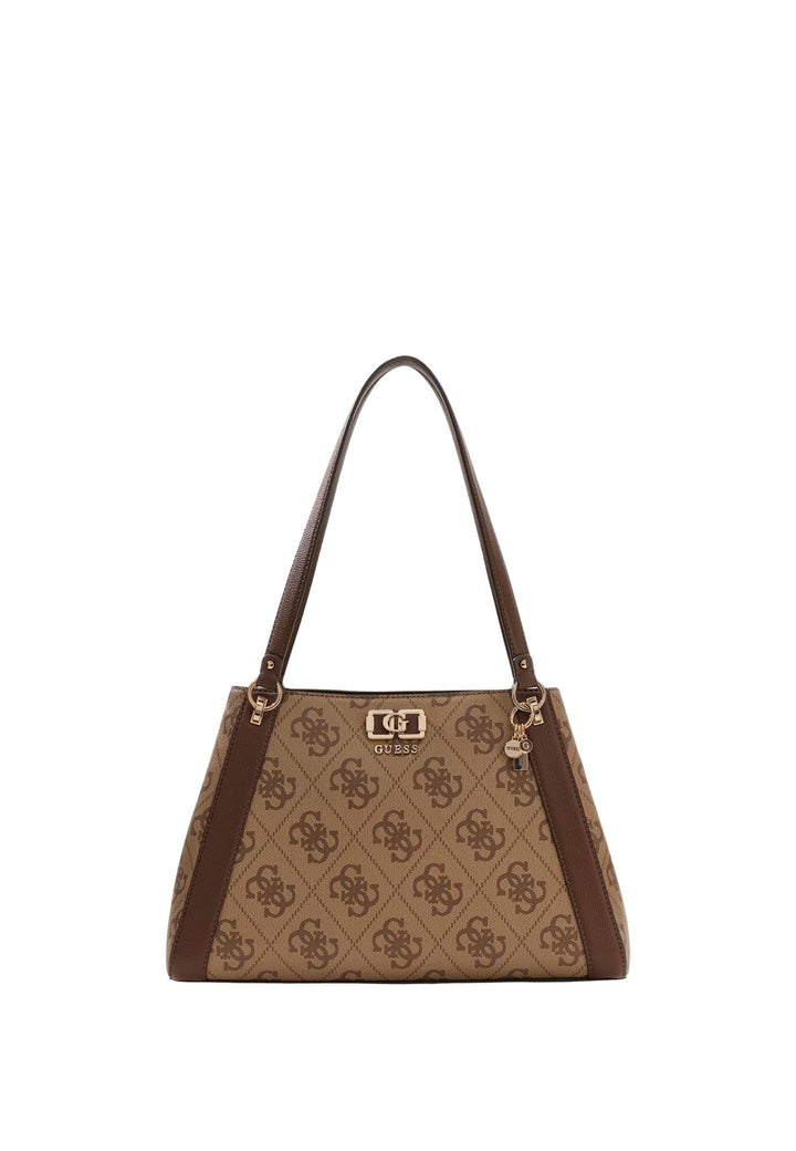 Guess Borse a mano Karnilla Logo Bucket Latte Logo/Brown OS990122