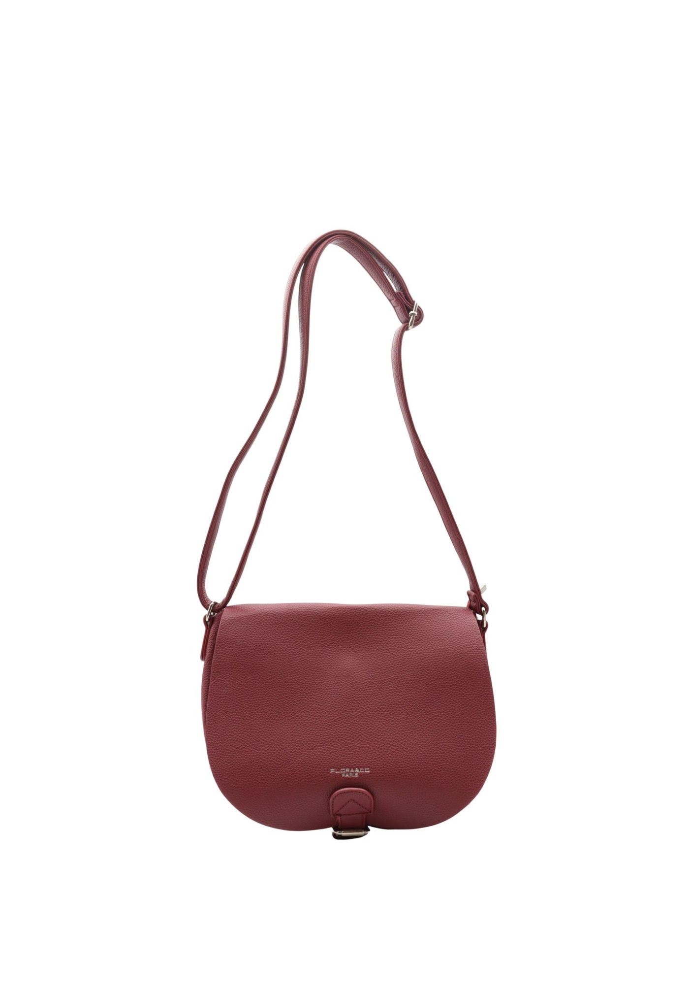 Kabelka přes rameno s klopou F7535 Flora & Co Bordeaux