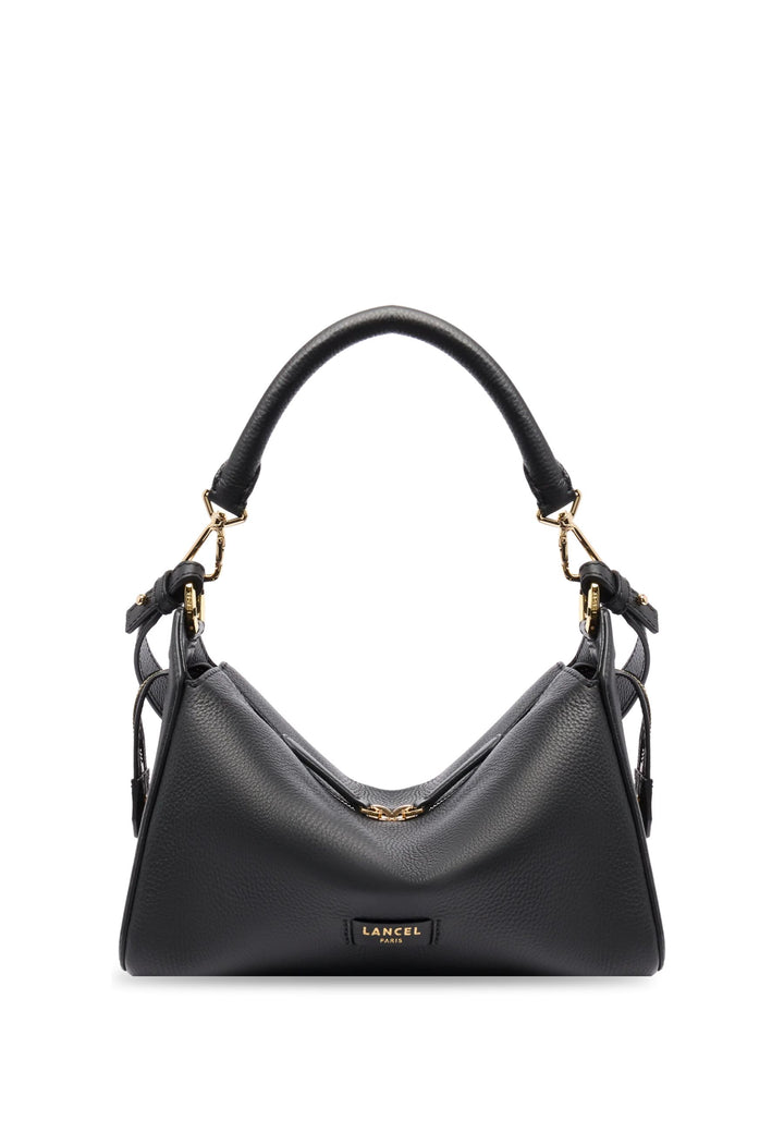Lancel Louison Sac Hobo Zippé M Cuir Noir