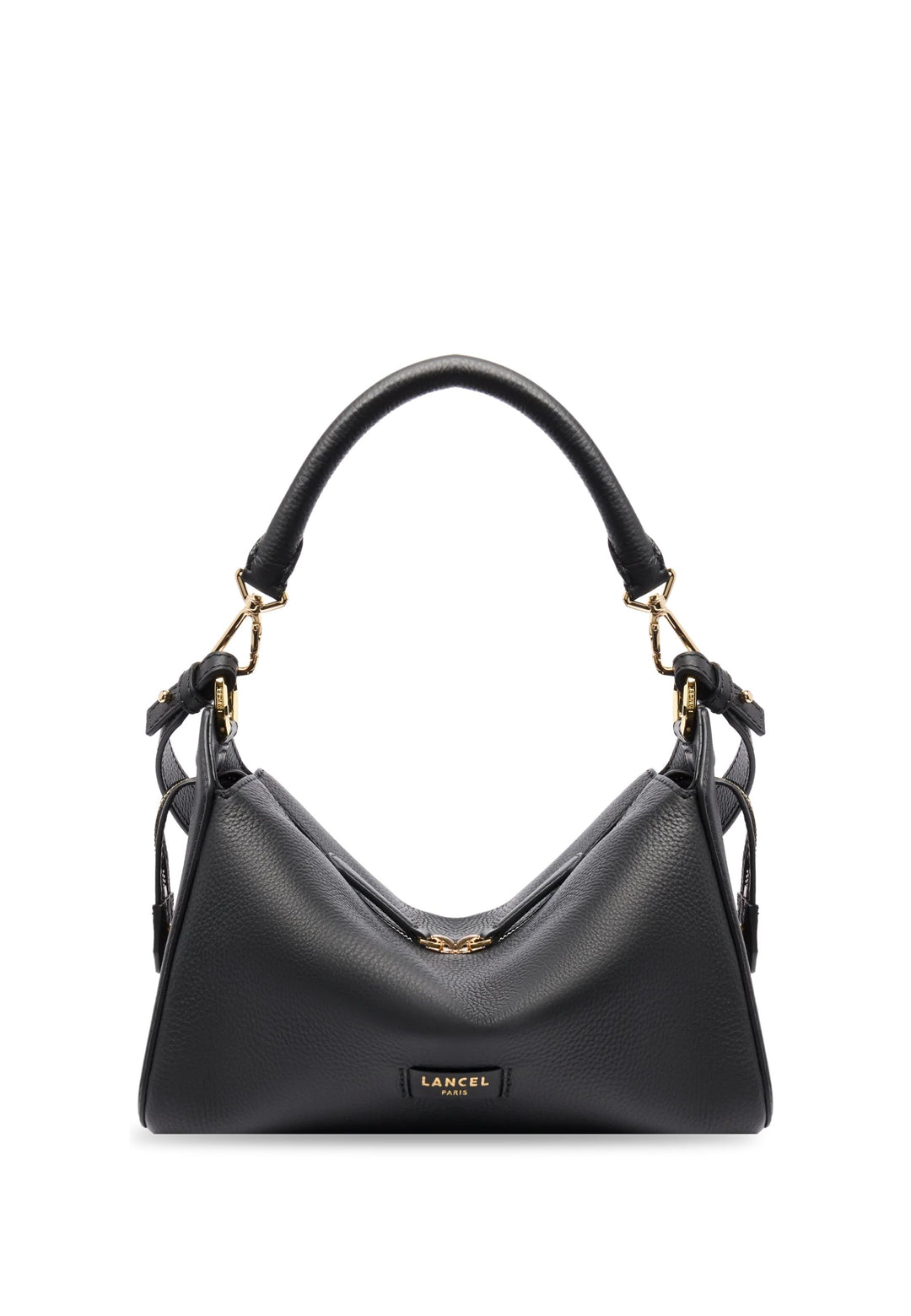Lancel Louison Sac Hobo Zippé M Cuir Noir