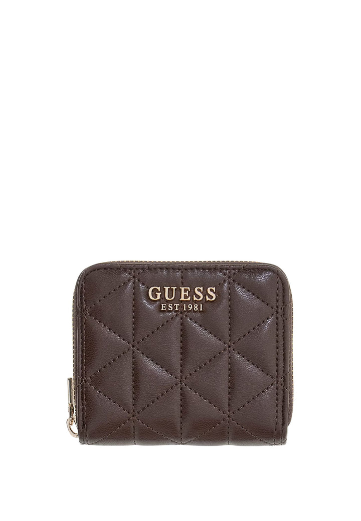 Guess Quilted Wallet / Purse Paisleigh Zi Espresso QG9883137