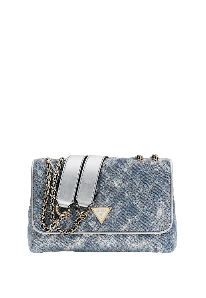 Guess Umhängetasche Cerelia Shoulder Sat Metallic Denim