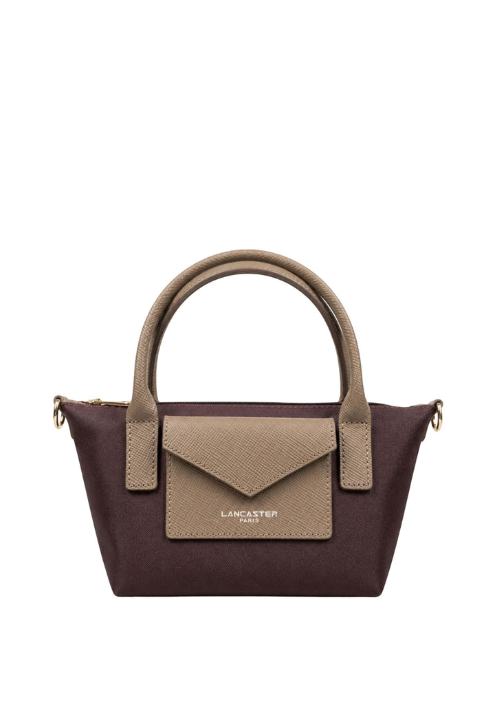 Lancaster Sacs à main Smart KBA Cuir Bordeaux - Taupe