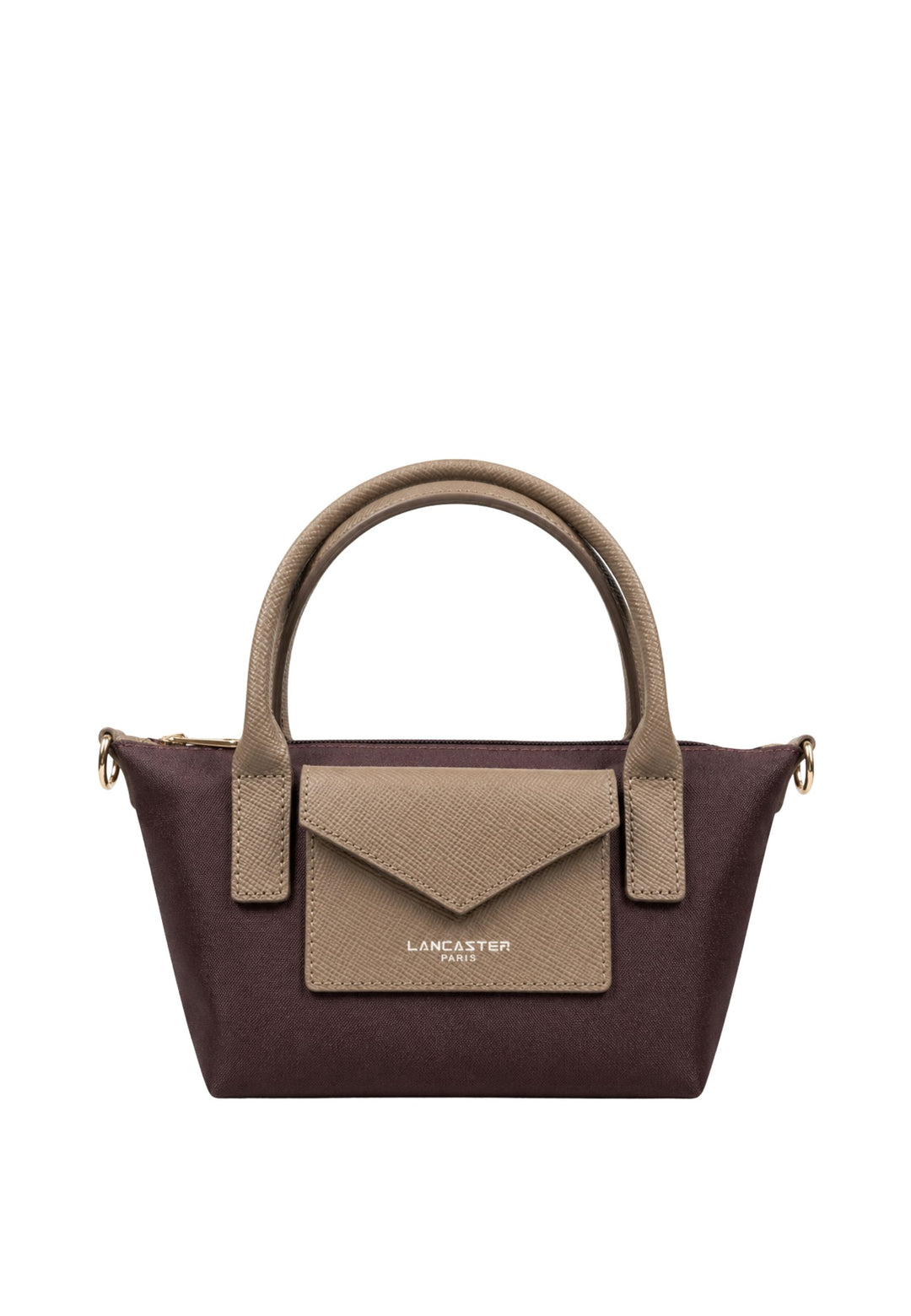 Lancaster Sacs à main Smart KBA Cuir Bordeaux - Taupe
