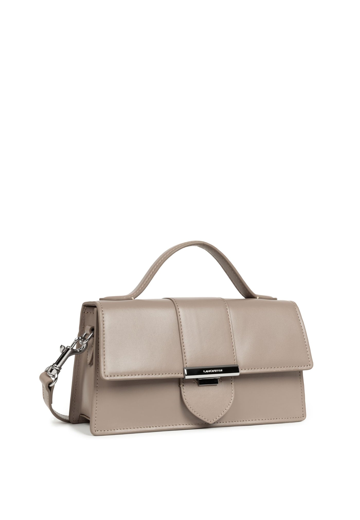 Lancaster Sac à main A rabat avec fermoir M Paris Ily 531-010 Galet Fonce