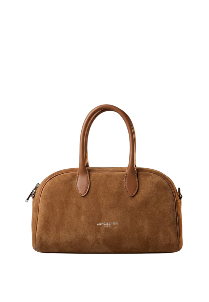 Lancaster Sac à main bowling Zippé M Suède 480-085 Camel