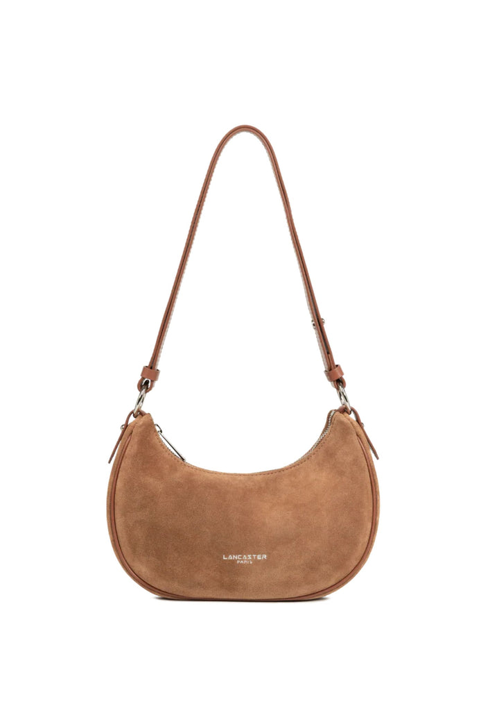 Lancaster Sac besace Zippé S Suède 480-081 Camel