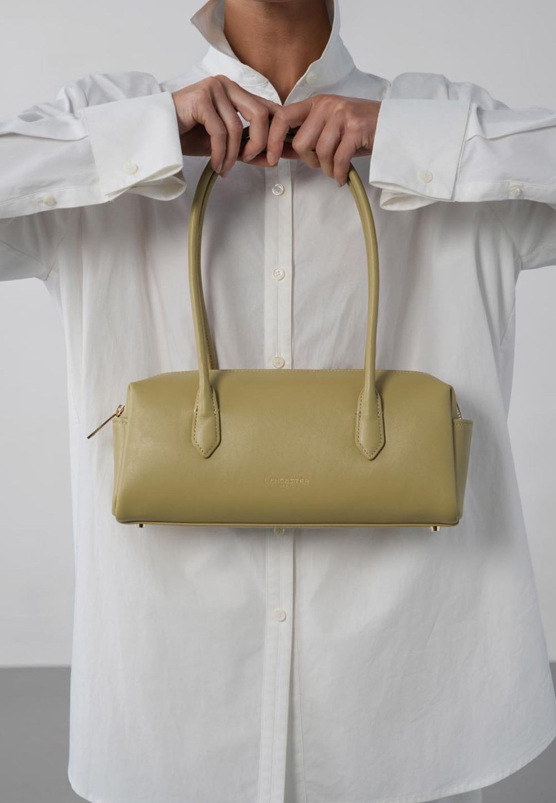 Lancaster Sac trotteur Zippé Donna Cube Bambou