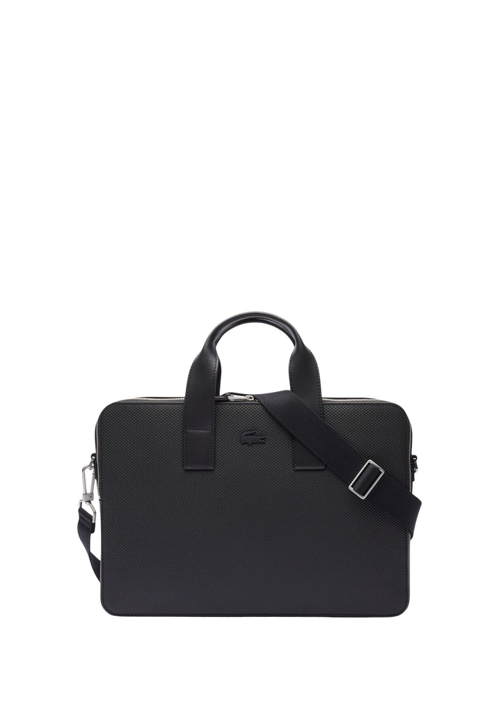 Lacoste Chantaco Leather Laptop Bag NH2921CE Black