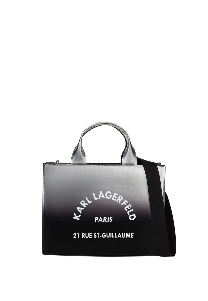 Karl Lagerfeld Cabas Carré Dégradé Noir