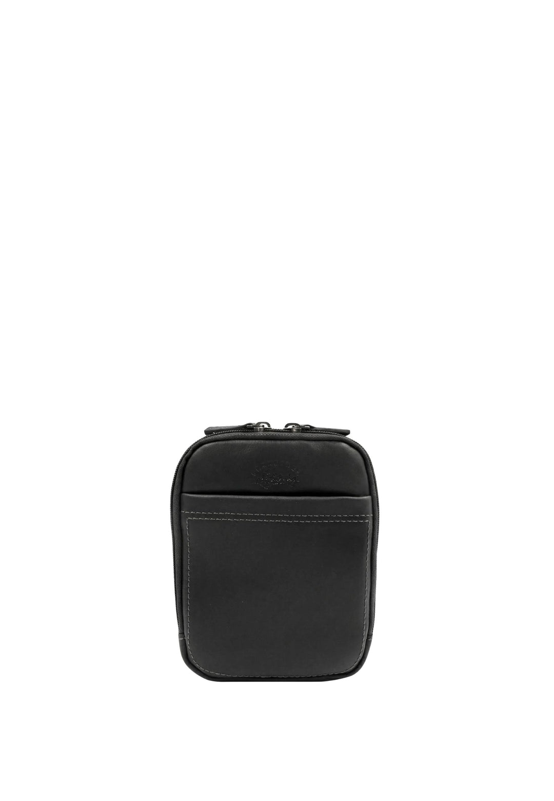 Bolso tipo satchel de cuero Lawton Francinel Negro