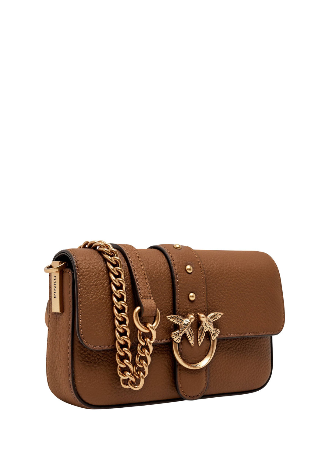 Pinko Borsa a Patta Love One Slouchy Baby Bottalat Marrone A2OXL17Q