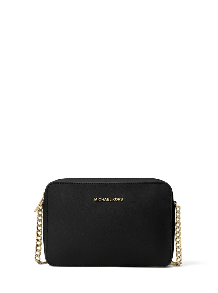 Michael Kors Borsa a tracolla in pelle Jet Set 32S4GTVC3L Nero