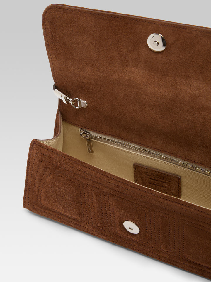 Carel Paris Sacs À Main Place De La Madeleine Cuir Marron